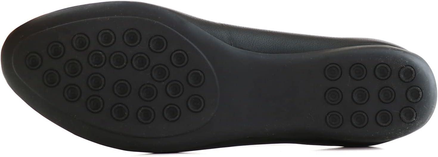 image:imageWomens Genuine Leather Comfort Slip on Ballet FlatsBlack Napa