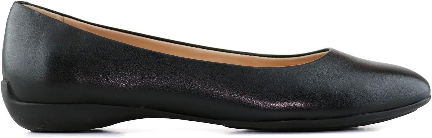 image:imageWomens Genuine Leather Comfort Slip on Ballet FlatsBlack Napa