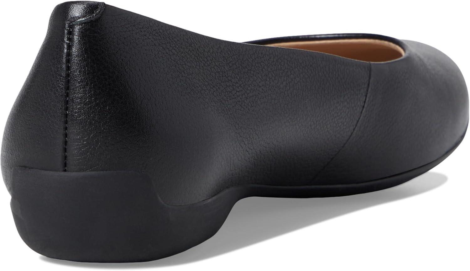 image:imageWomens Genuine Leather Comfort Slip on Ballet FlatsBlack Napa Soft