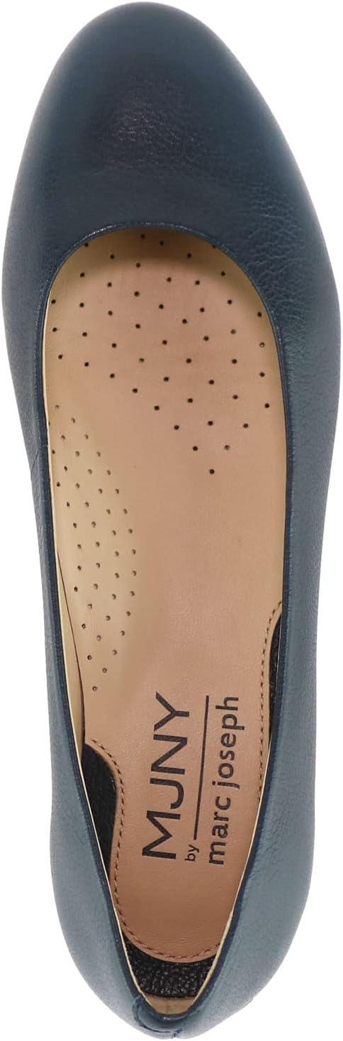 image:imageWomens Genuine Leather Comfort Slip on Ballet FlatsNavy Napa