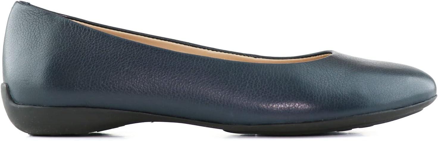 image:imageWomens Genuine Leather Comfort Slip on Ballet FlatsNavy Napa