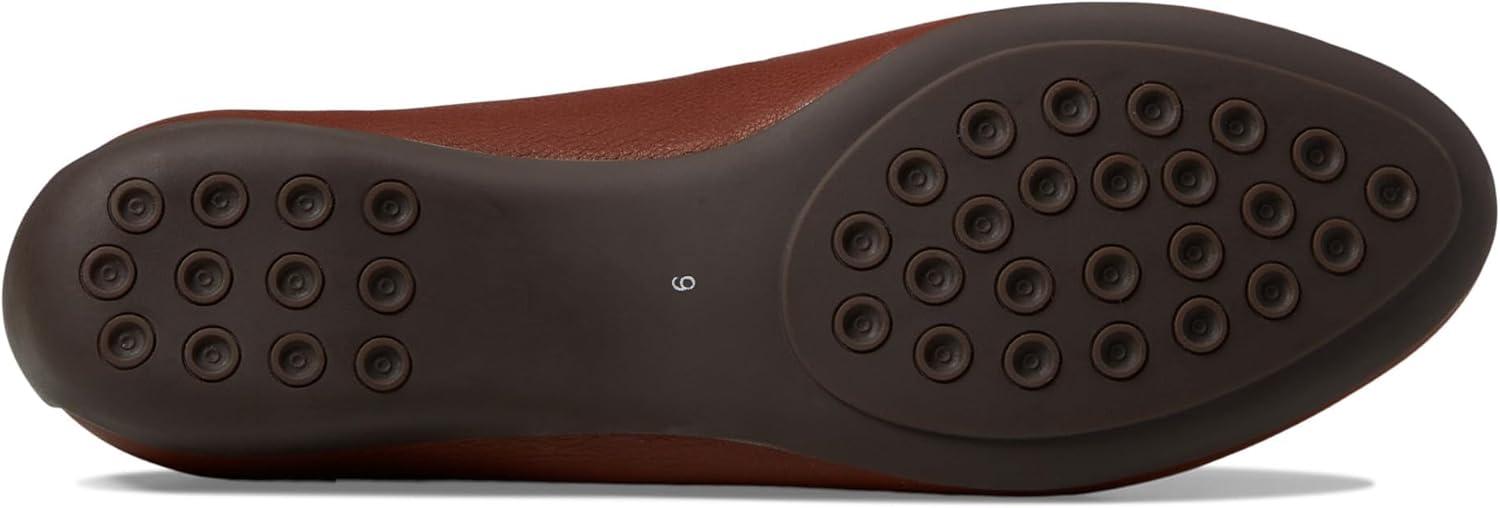 image:imageWomens Genuine Leather Comfort Slip on Ballet FlatsWalnut Napa