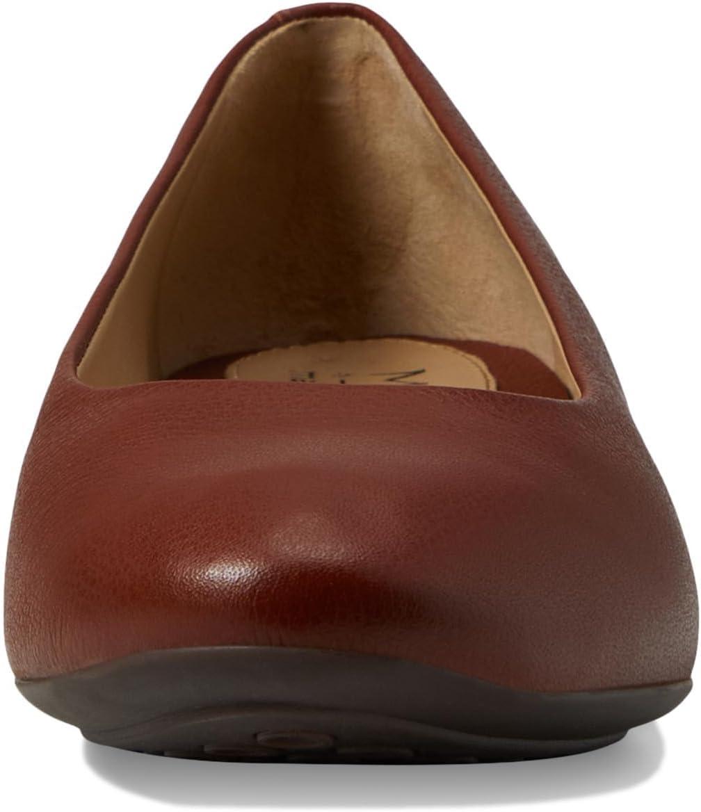 image:imageWomens Genuine Leather Comfort Slip on Ballet FlatsWalnut Napa