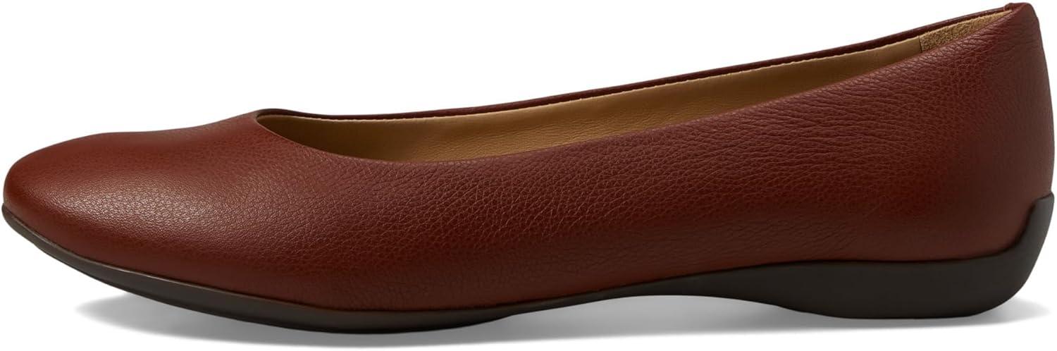 image:imageWomens Genuine Leather Comfort Slip on Ballet FlatsWalnut Napa