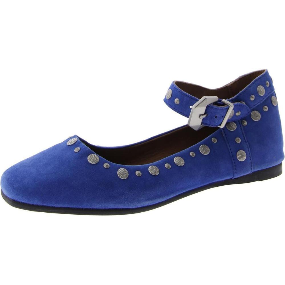 image:imageFree People Womens Mystic Mary Jane FlatsElectric Blue Suede
