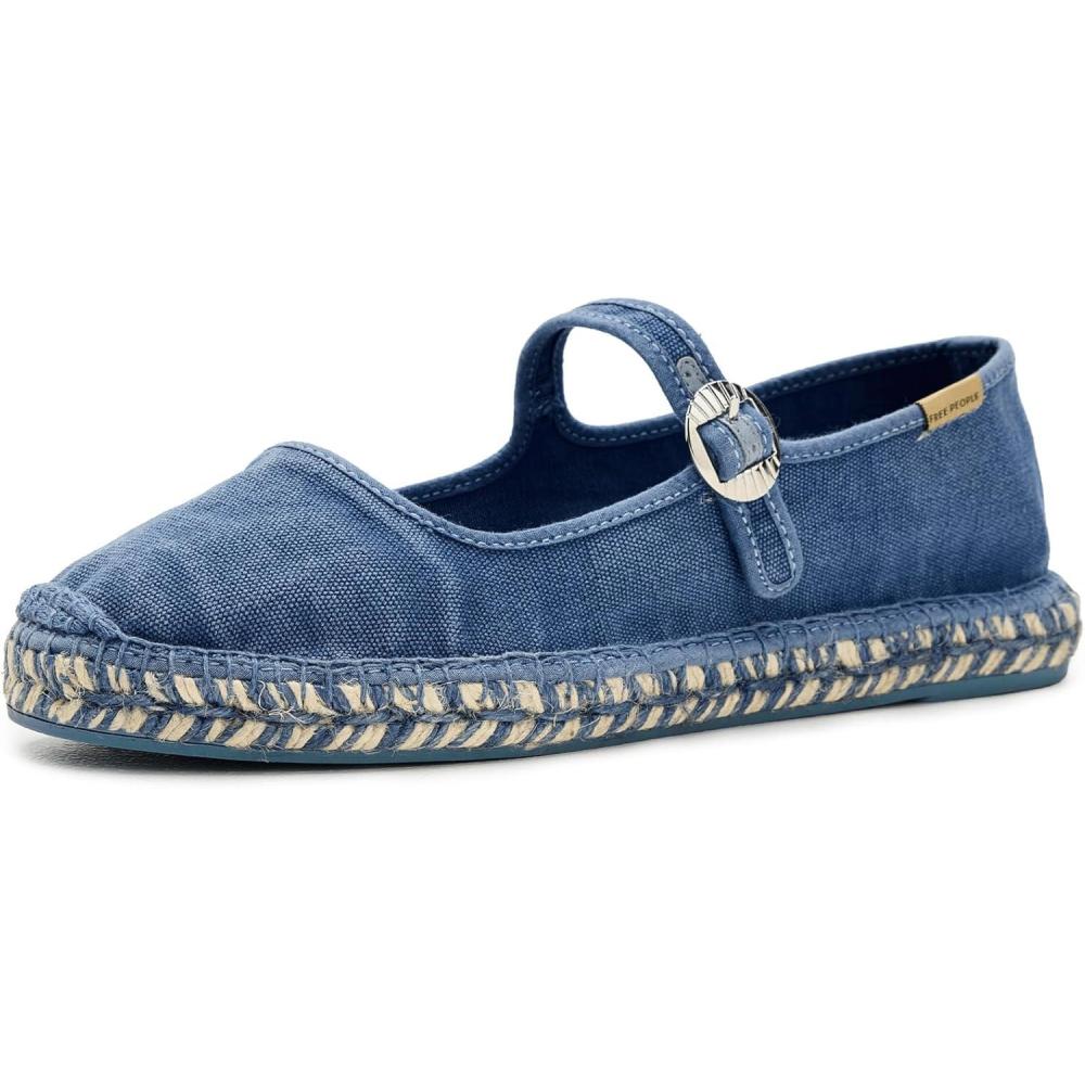 image:imageFree People Womens Oasis Mary Jane EspadrillesWashed Nautical Blue