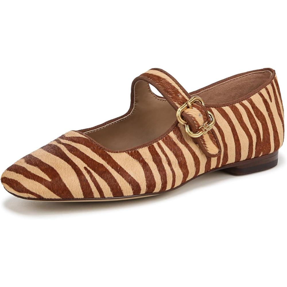 image:imageSam Edelman Womens MichaelaMary Jane FlatBeechwood Zebra Multi