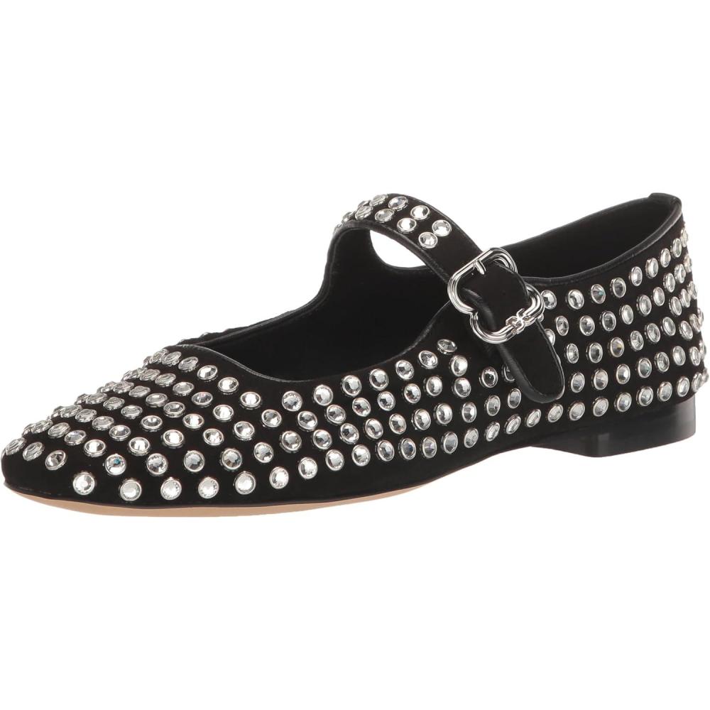 image:imageSam Edelman Womens MichaelaMary Jane FlatBlack Suede Gem