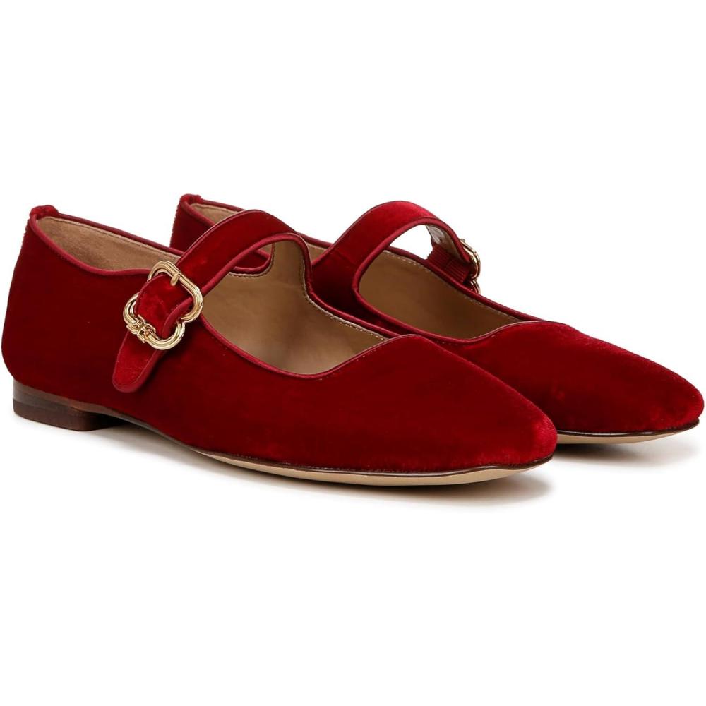 image:imageSam Edelman Womens MichaelaMary Jane FlatBright Scarlet