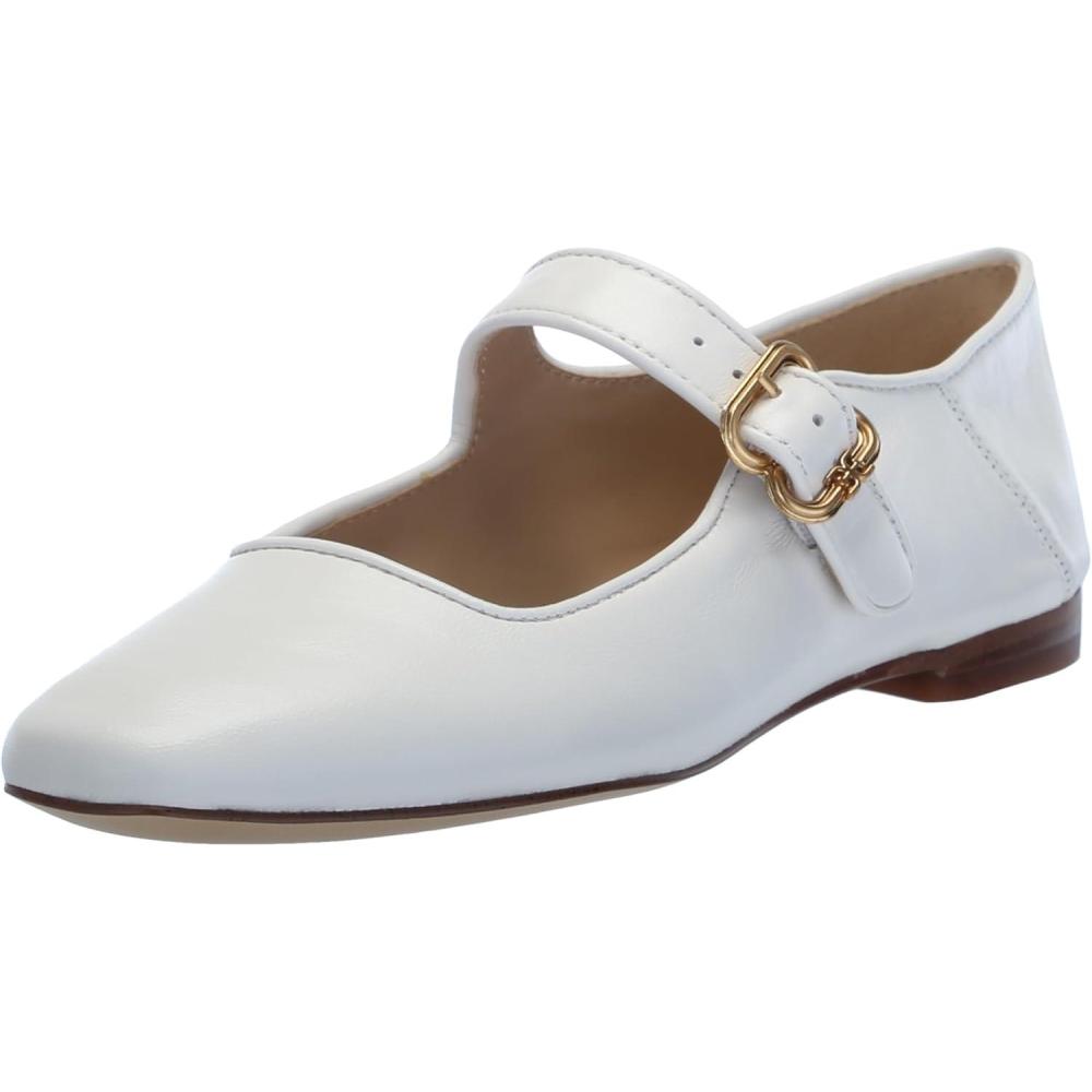 image:imageSam Edelman Womens MichaelaMary Jane FlatBright White Leather