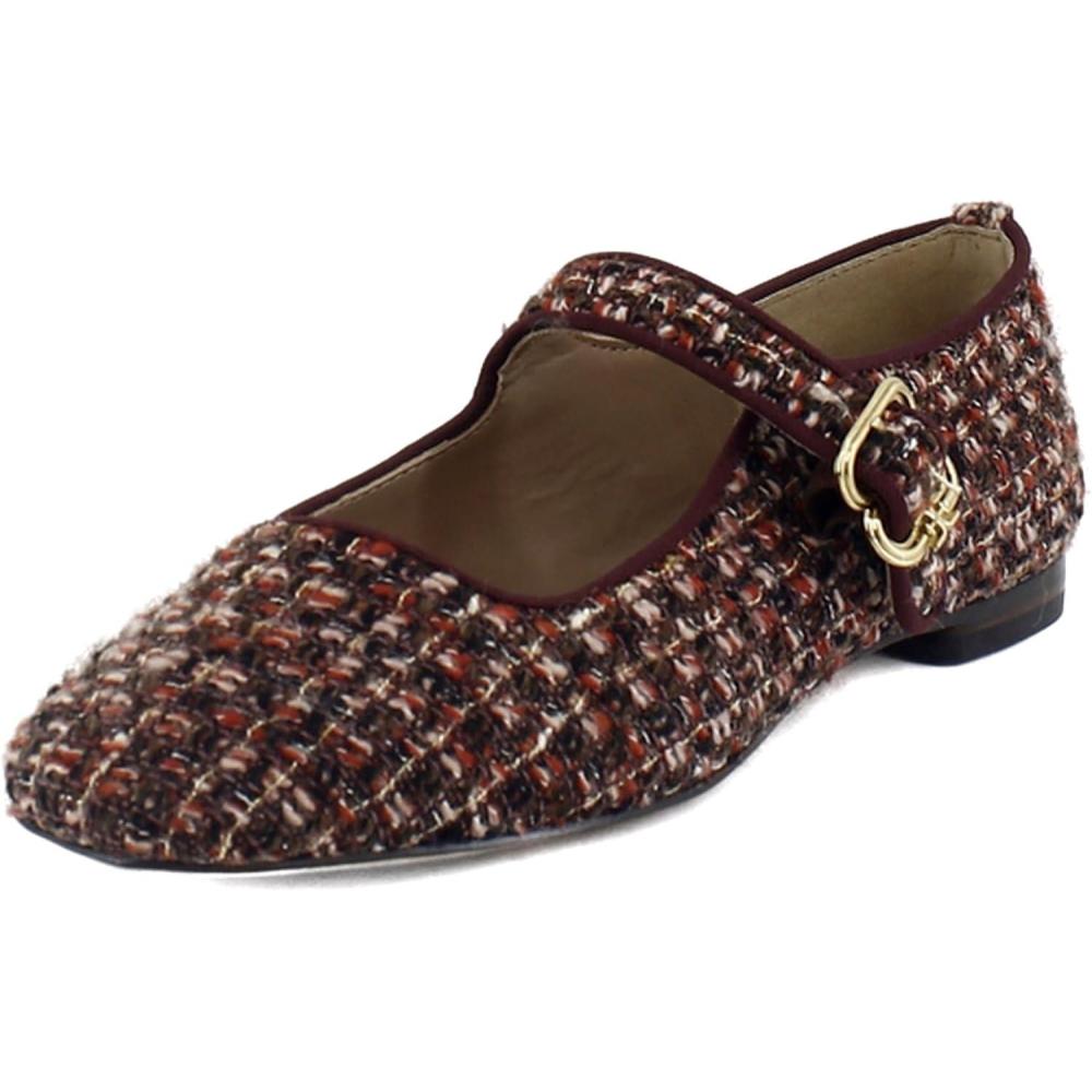 image:imageSam Edelman Womens MichaelaMary Jane FlatCoffee Multi Boucle