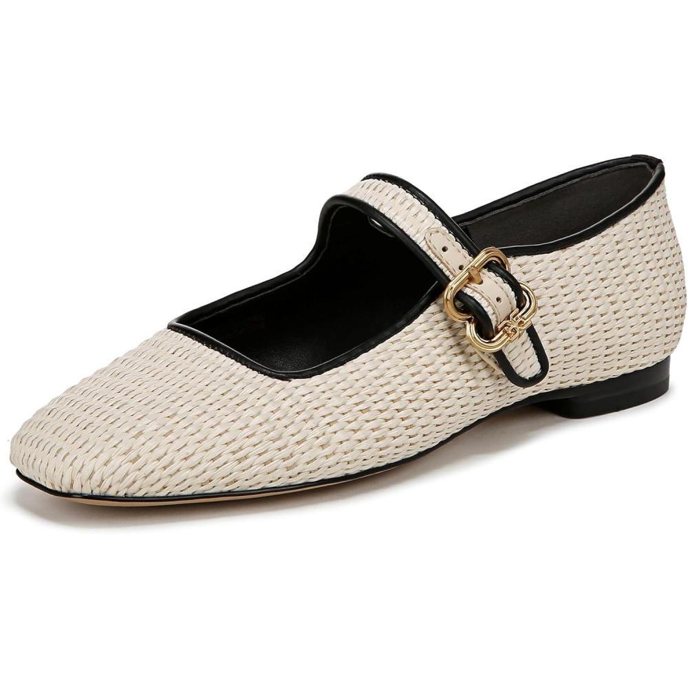 image:imageSam Edelman Womens MichaelaMary Jane FlatLinen Raffia
