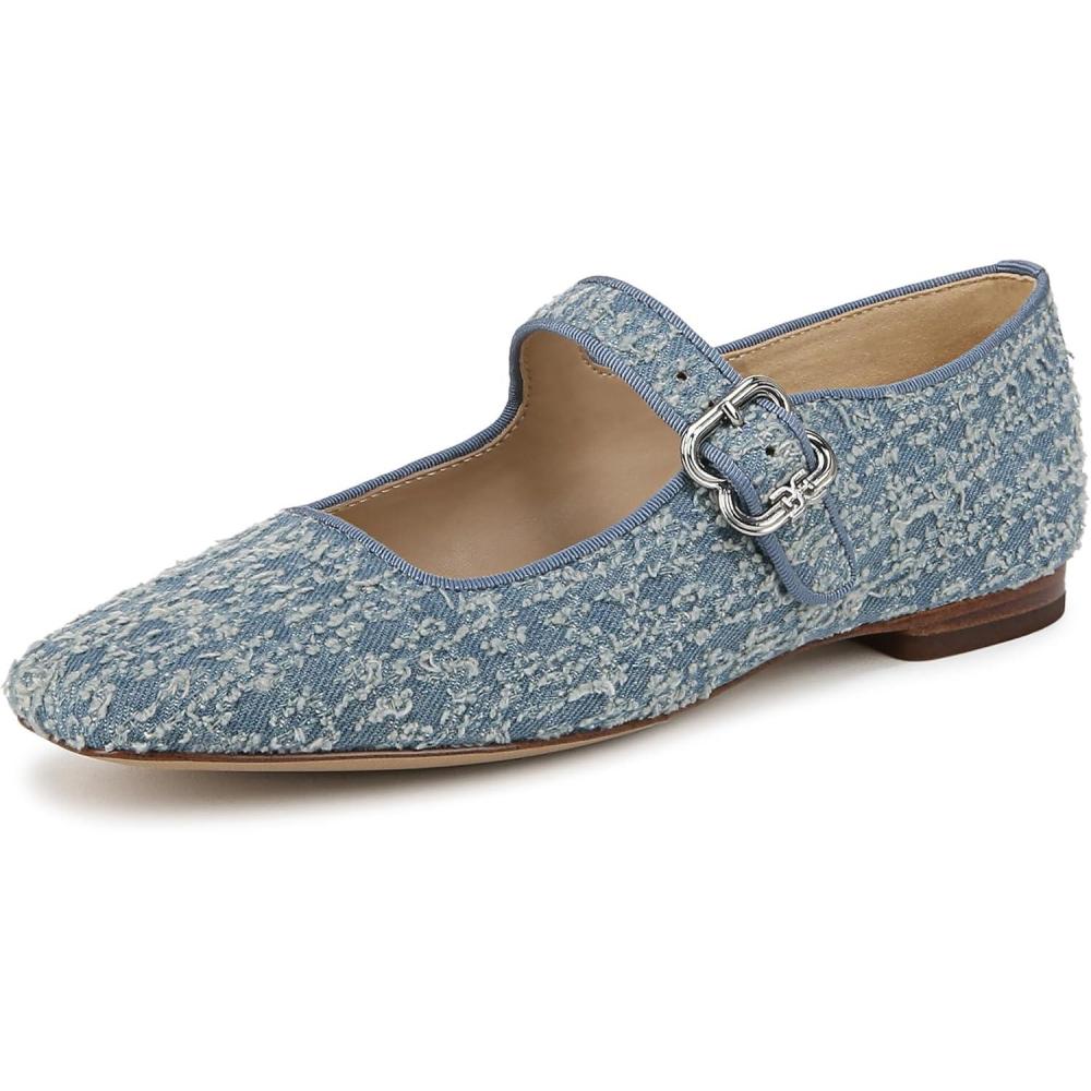image:imageSam Edelman Womens MichaelaMary Jane FlatMontrose Blue Fray