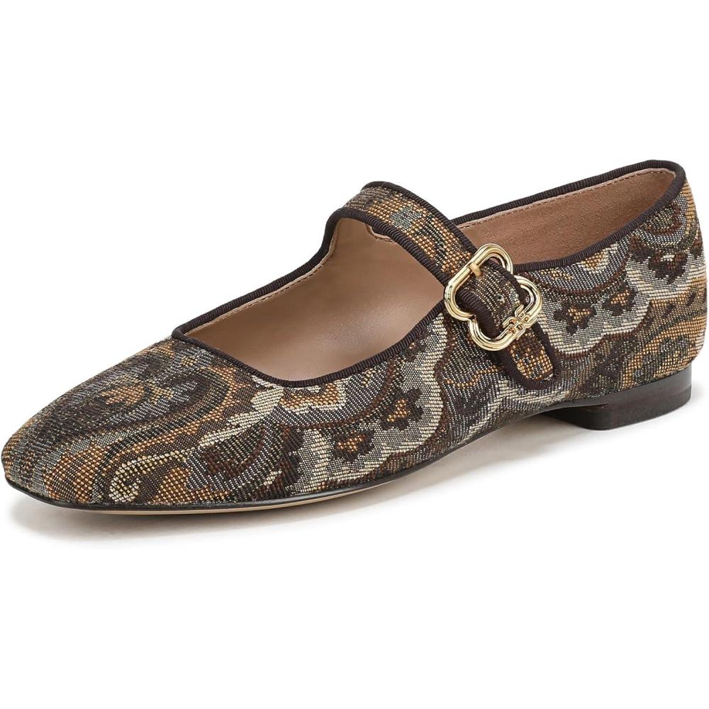 image:imageSam Edelman Womens MichaelaMary Jane FlatOlive Paisley Multi