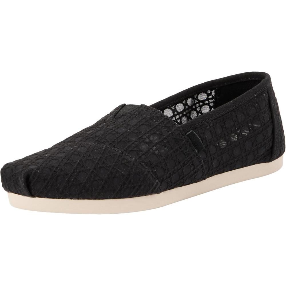 image:imageToms Womens Alpargata Cloudbound 10019691Black Wicker Lace