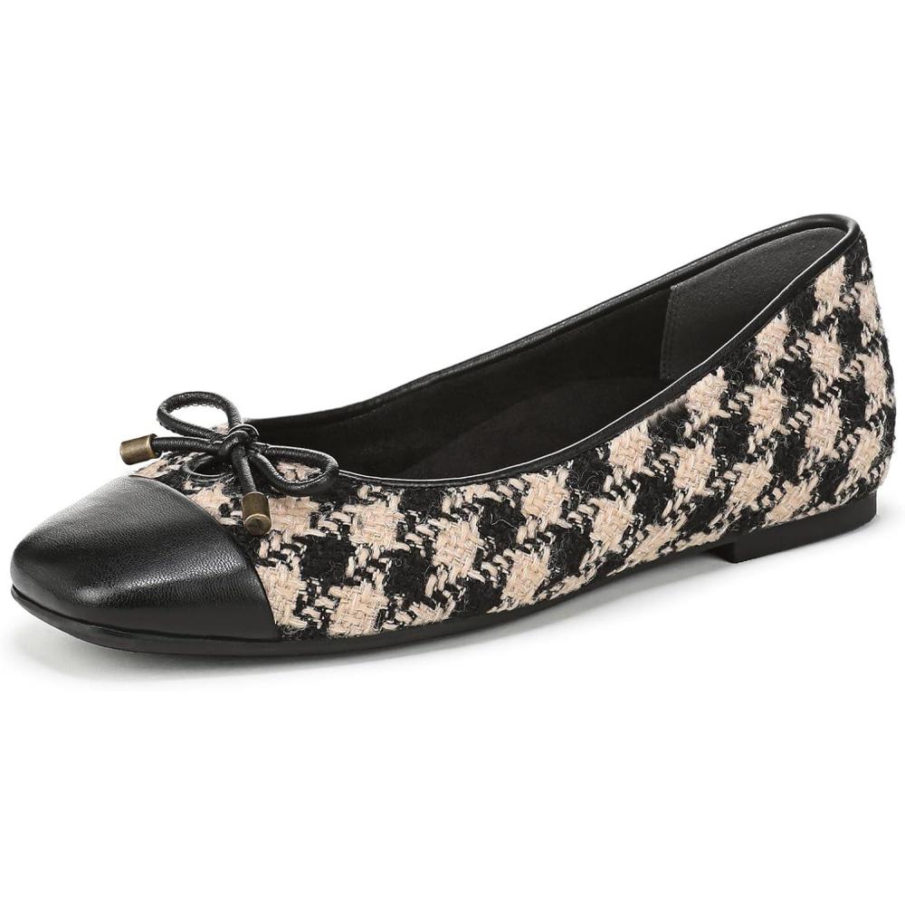 image:imageVionic Womens Klara Ballet Flat Cameo Rose LeatherBlack Cream