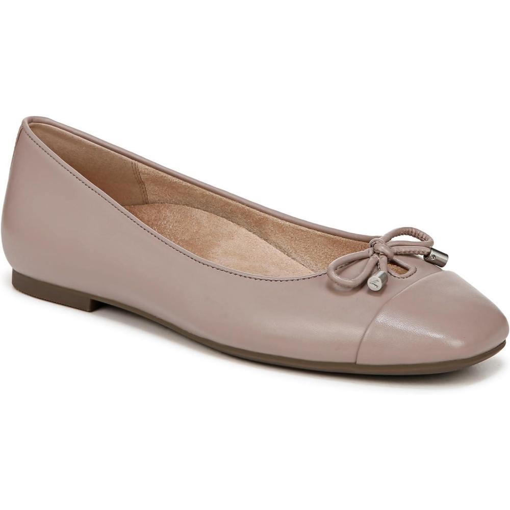 image:imageVionic Womens Klara Ballet Flat Cameo Rose LeatherMagnolia Dusk Grey Leather
