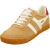 Caramel/Off-white/Deep Red