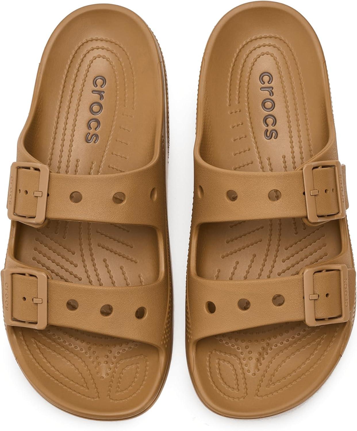 image:imageCrocs mens Classic Saturday Sandals SlidesUmber