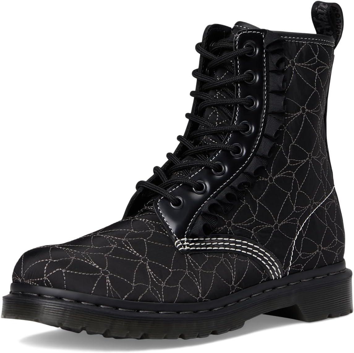 image:imageDr Martens Womens 1460 Frill Combat BootBlack