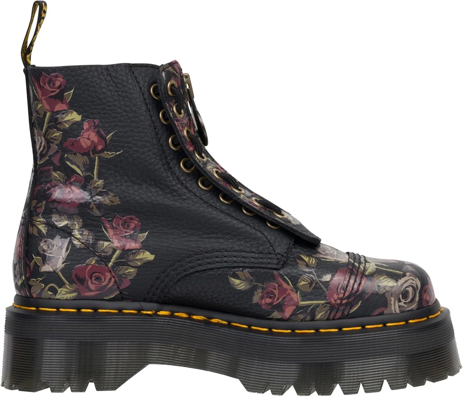 image:imageDr Martens womens Sinclair Decayed Roses Classic Tumbled NappaBlack