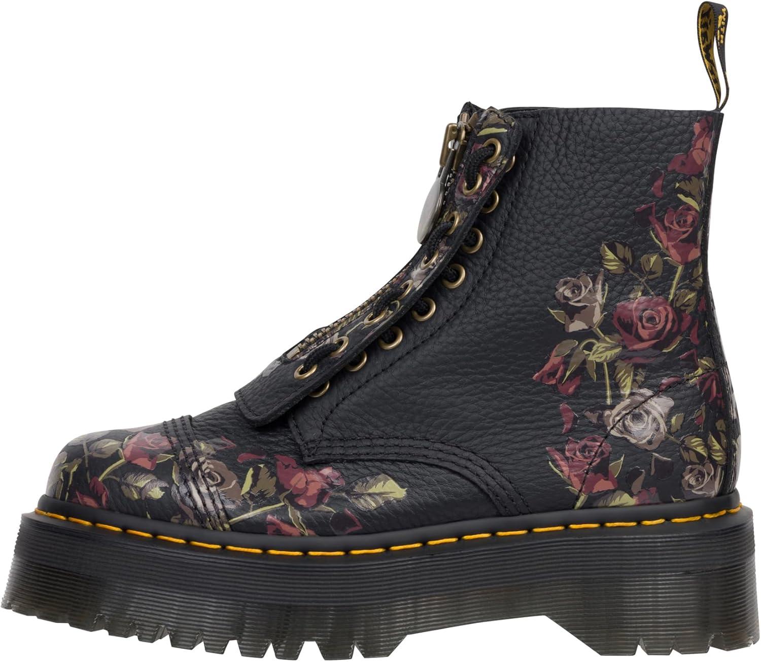 image:imageDr Martens womens Sinclair Decayed Roses Classic Tumbled NappaBlack