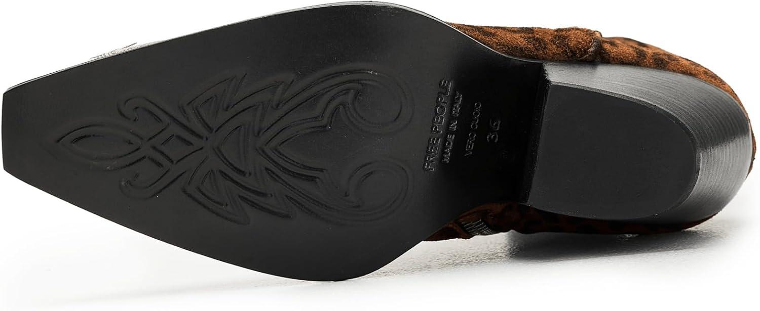 image:imageFree People Womens Brayden Western BootsLeopard Suede