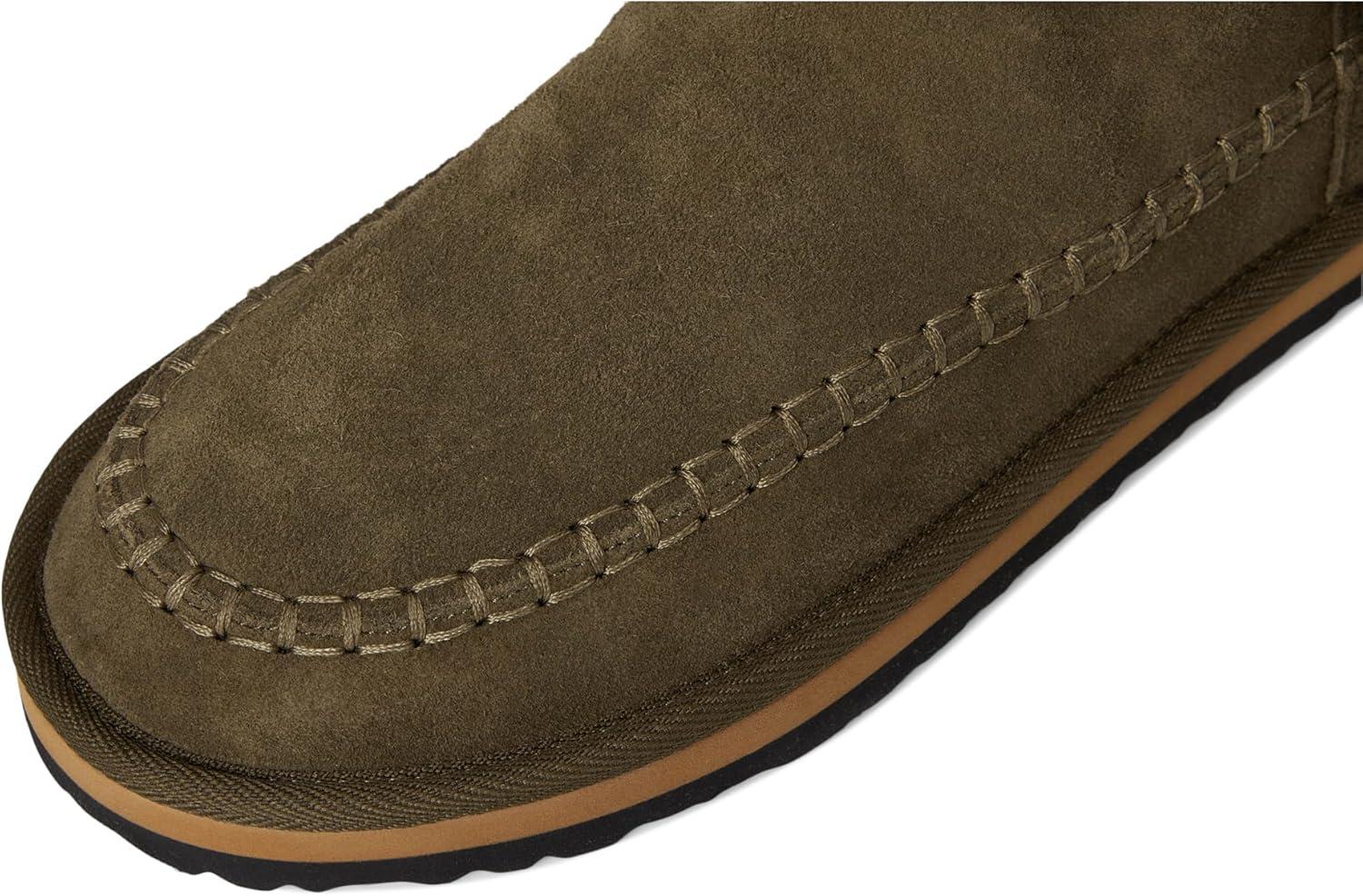 image:imageFree People Womens Faye Fringe Pull On Slipper BootsMilitary Olive Suede