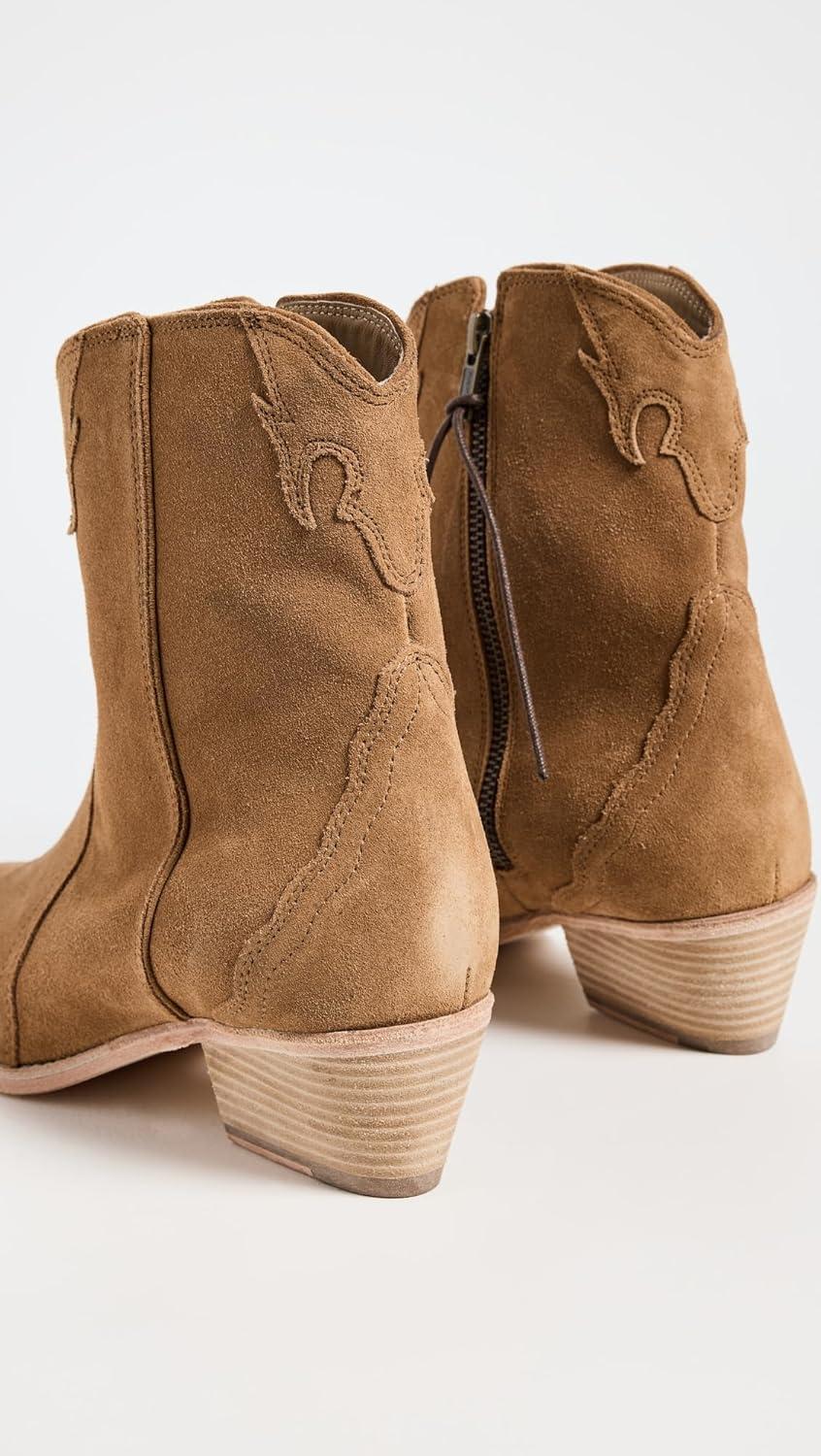 image:imageFree People Womens New Frontier Western BootsCamel Suede