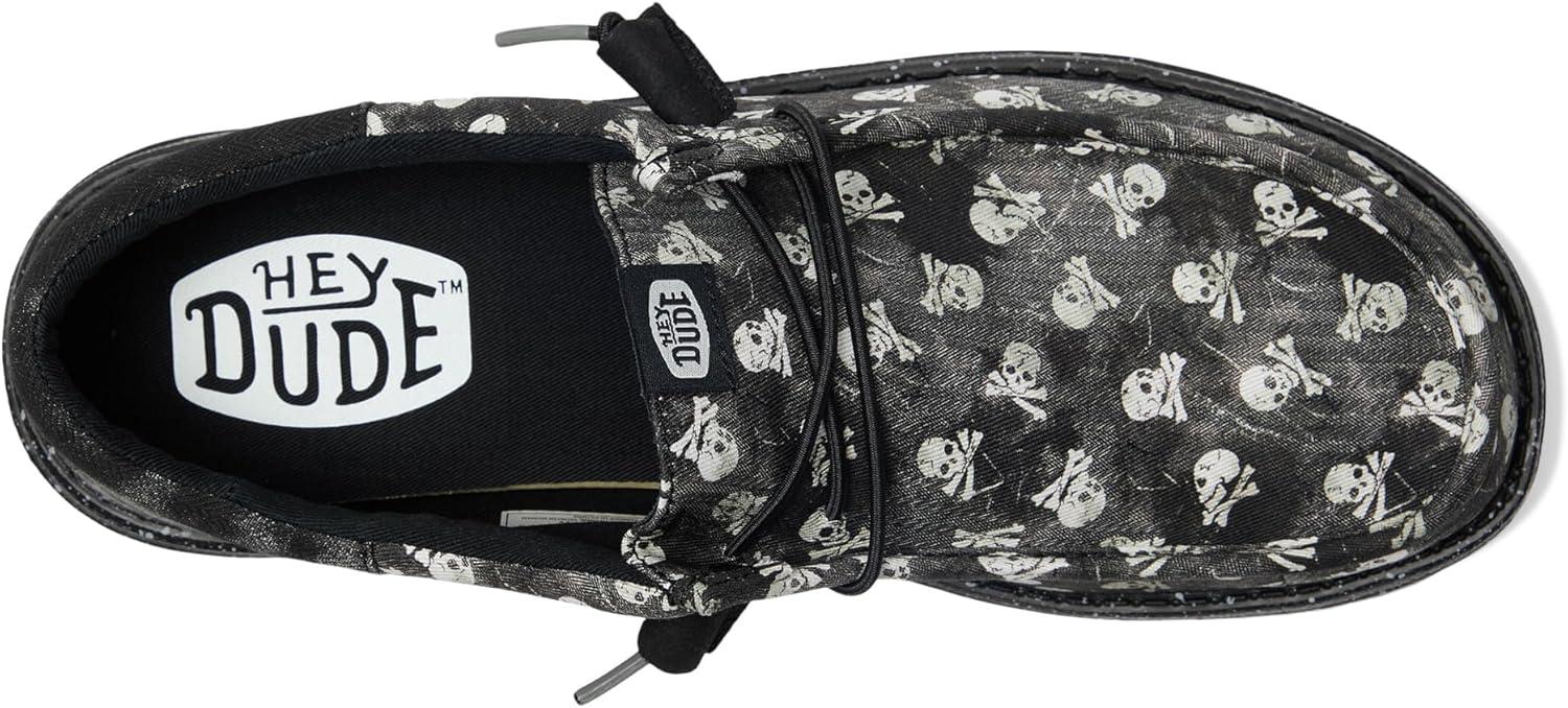 image:imageHEYDUDE Mens Wally Funk Skull PrintBlackBlack Oyster