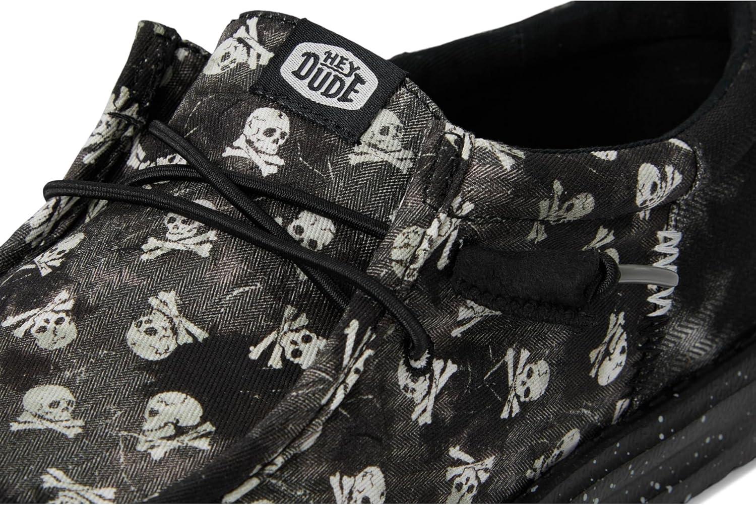 image:imageHEYDUDE Mens Wally Funk Skull PrintBlackBlack Oyster
