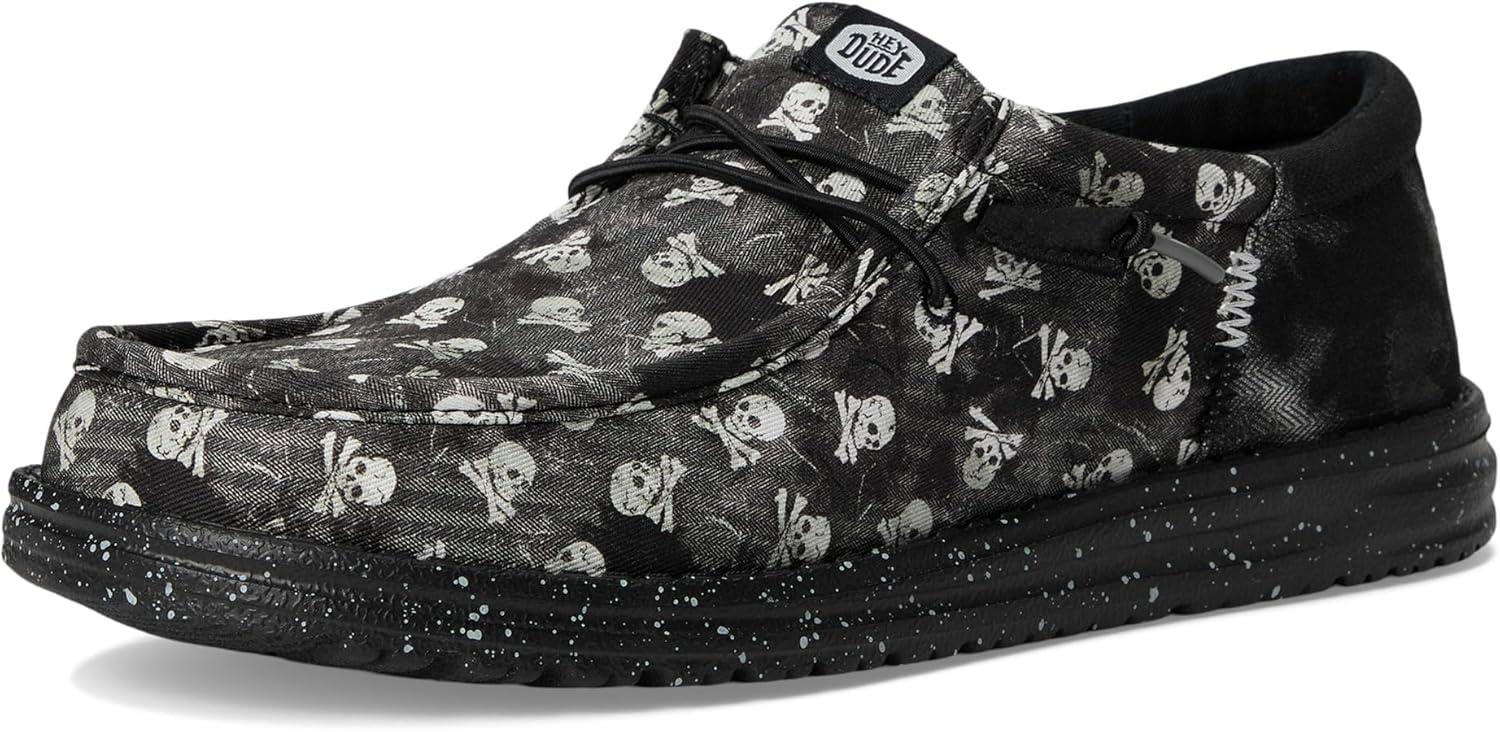 image:imageHEYDUDE Mens Wally Funk Skull PrintBlackBlack Oyster