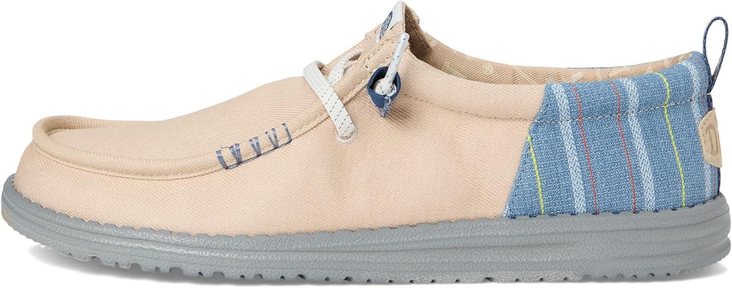 image:imageHEYDUDE Mens Wally Funk Striped DenimDoeskin TanMulti