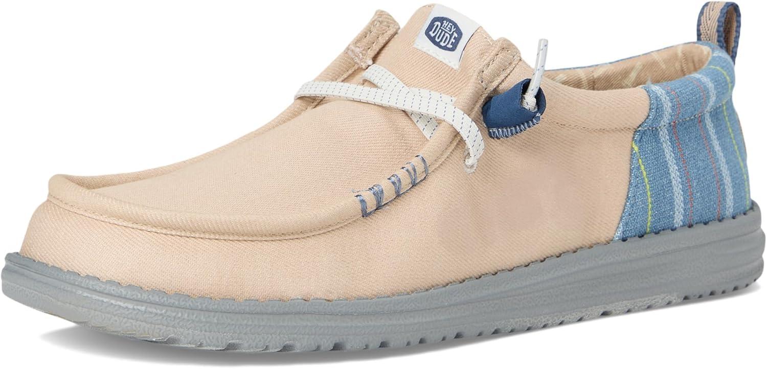 image:imageHEYDUDE Mens Wally Funk Striped DenimDoeskin TanMulti