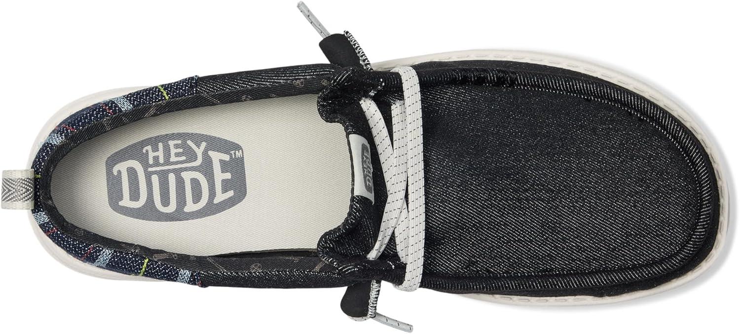 image:imageHEYDUDE Mens Wally Funk Striped DenimGranite GreyMulti