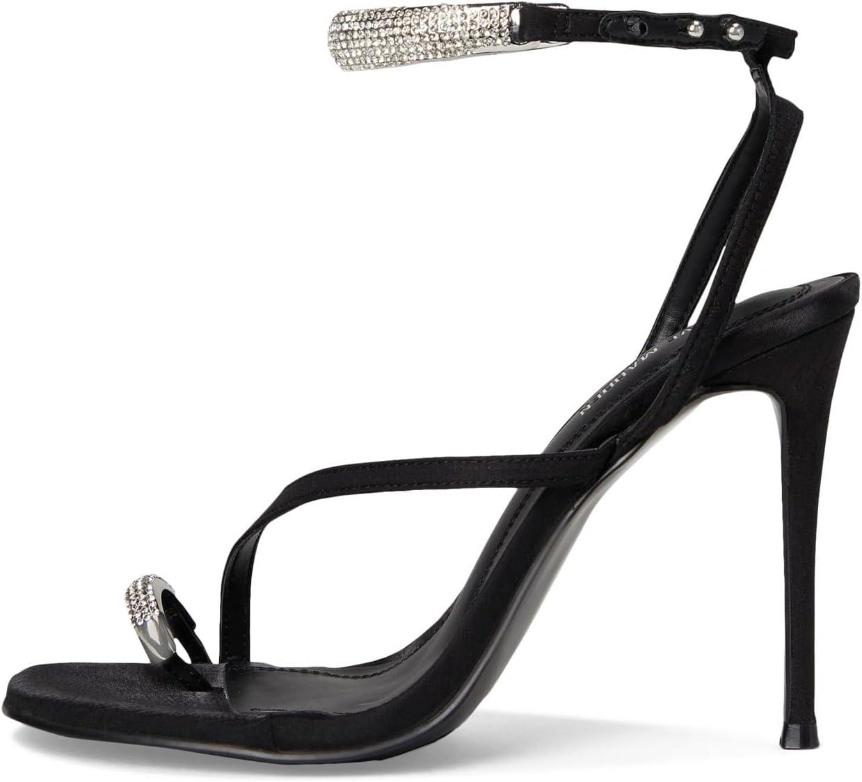 image:imageSteve Madden womens TiaBlack Satin Rhinestone