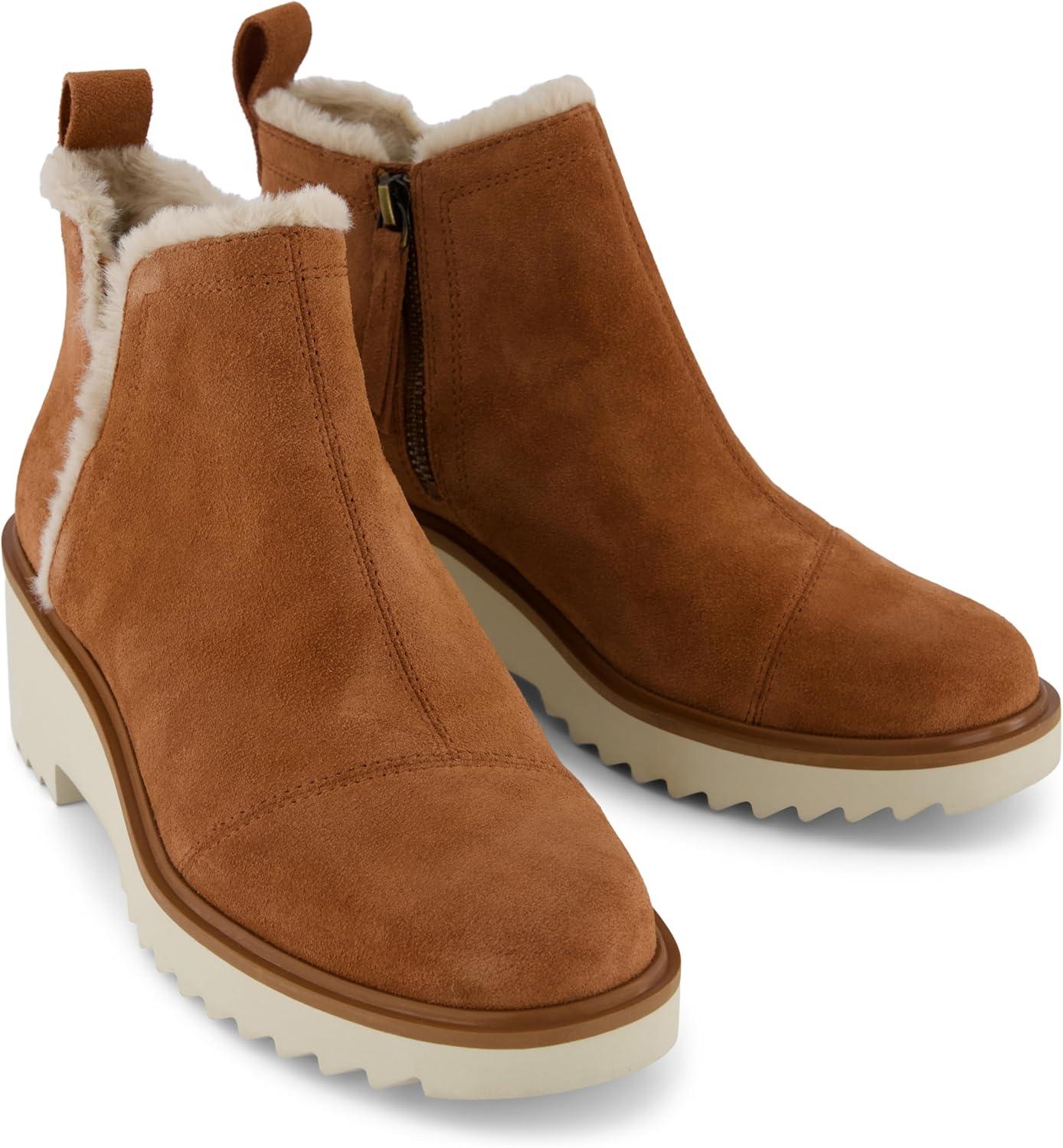 image:imageTOMS Womens Maude EVA Wedge Ankle Chelsea BootAmber Brown