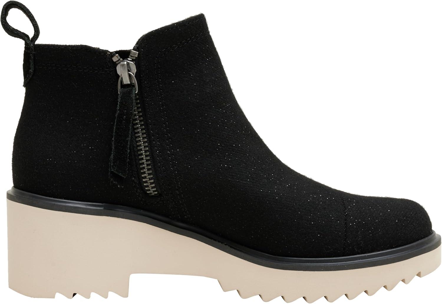 image:imageTOMS Womens Maude EVA Wedge Ankle Chelsea BootBlack 1