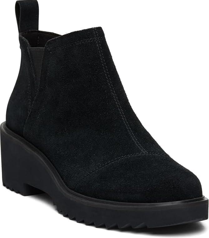 image:imageTOMS Womens Maude EVA Wedge Ankle Chelsea BootBlack Suede