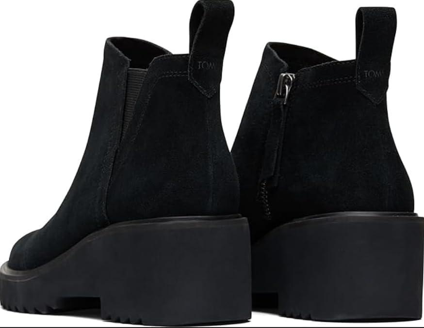 image:imageTOMS Womens Maude EVA Wedge Ankle Chelsea BootBlack Suede