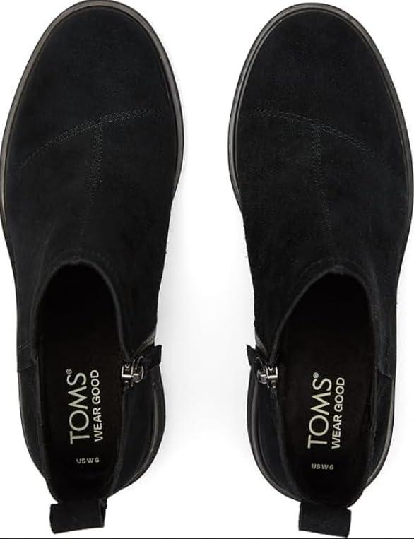 image:imageTOMS Womens Maude EVA Wedge Ankle Chelsea BootBlack Suede