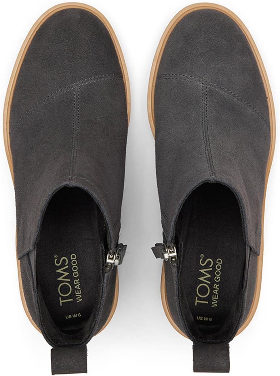 image:imageTOMS Womens Maude EVA Wedge Ankle Chelsea BootForged Iron Suede