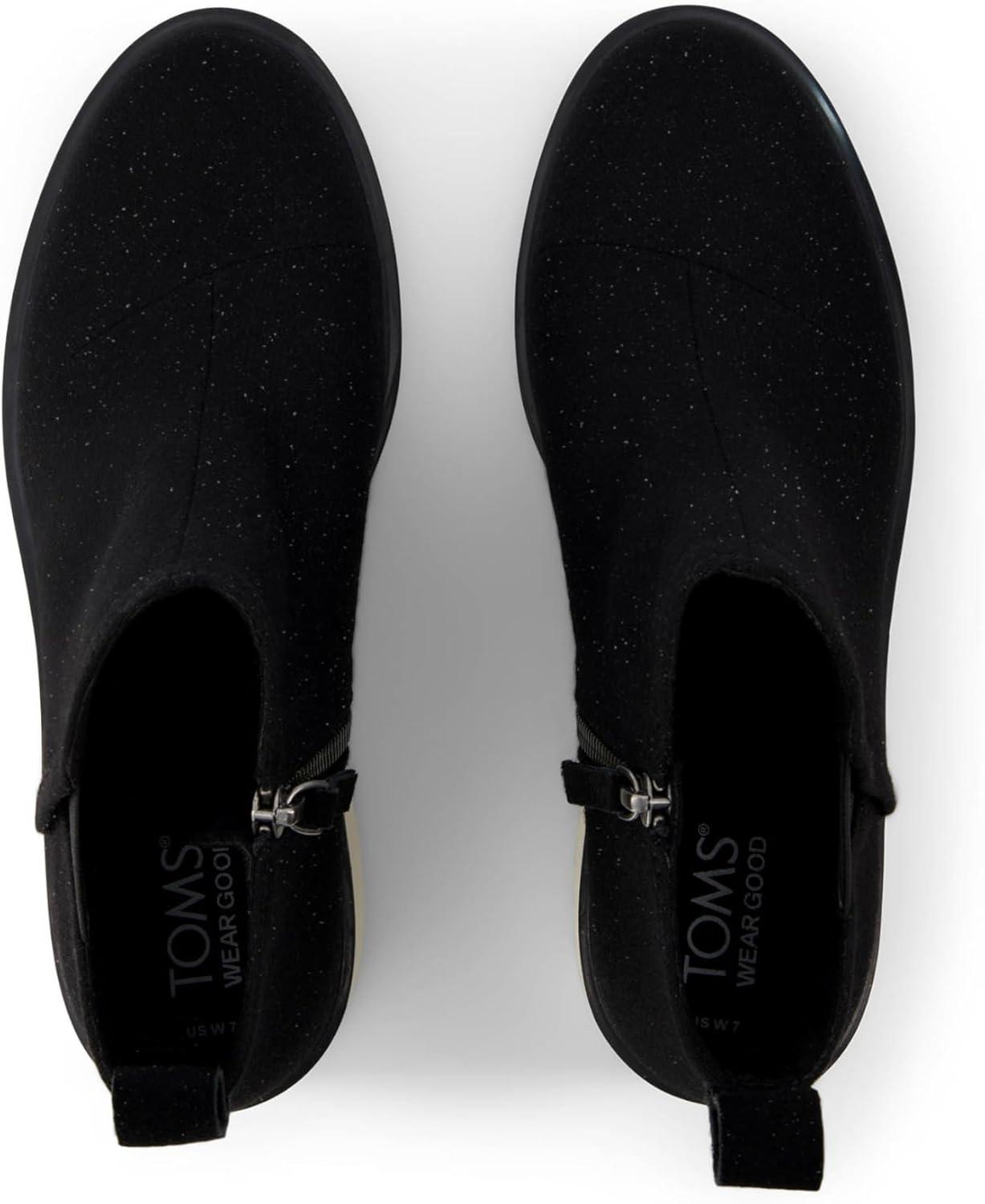 image:imageTOMS Womens Maude EVA Wedge Ankle Chelsea BootShimmer Black