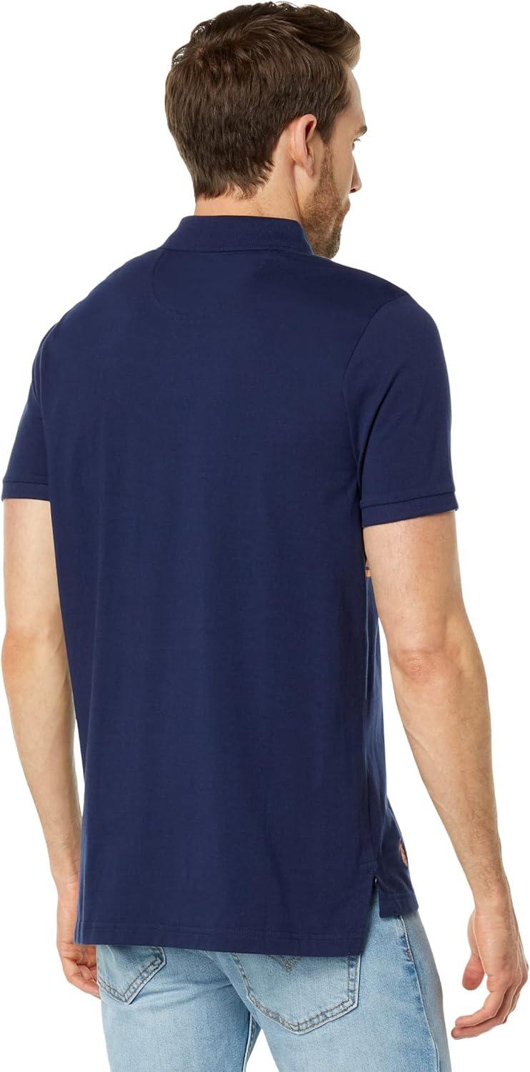 image:imageUS POLO ASSN Engineered Stripe Short Sleeve Knit PoloClassic Navy