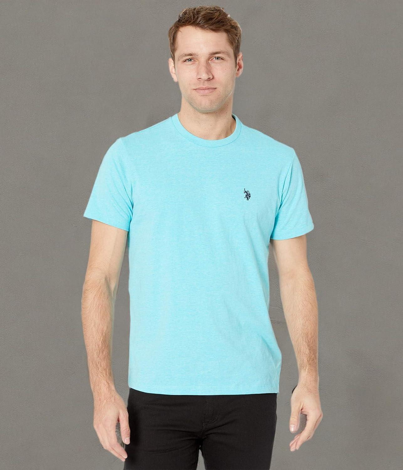 image:imageUS POLO ASSN Mens Crew Neck Small Pony TShirtArtist Aqua Heather