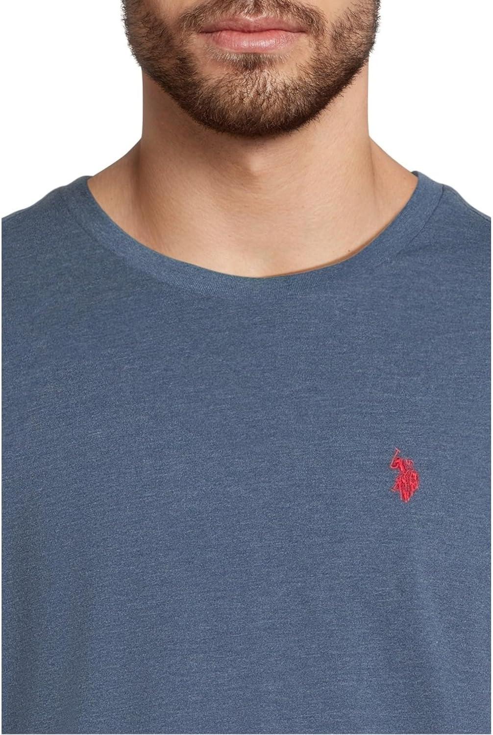 image:imageUS POLO ASSN Mens Crew Neck Small Pony TShirtBlue Water Heather