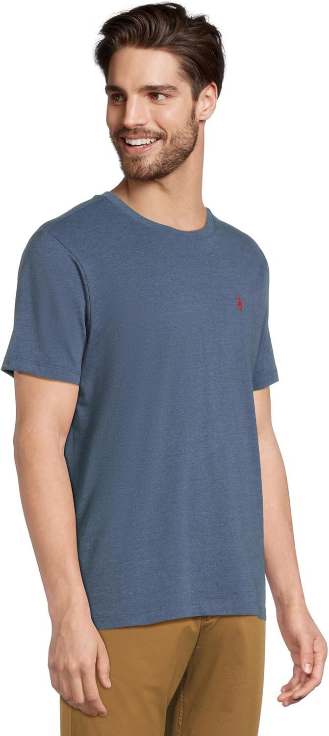 image:imageUS POLO ASSN Mens Crew Neck Small Pony TShirtBlue Water Heather