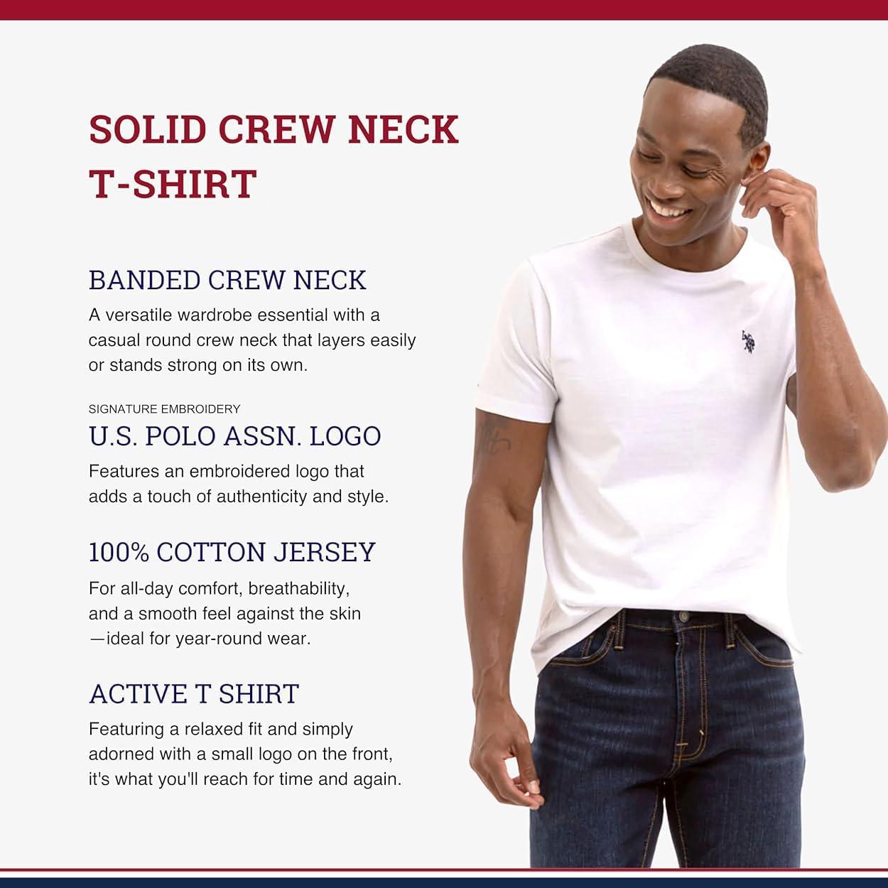 image:imageUS POLO ASSN Mens Crew Neck Small Pony TShirtClassic Navy 3pack