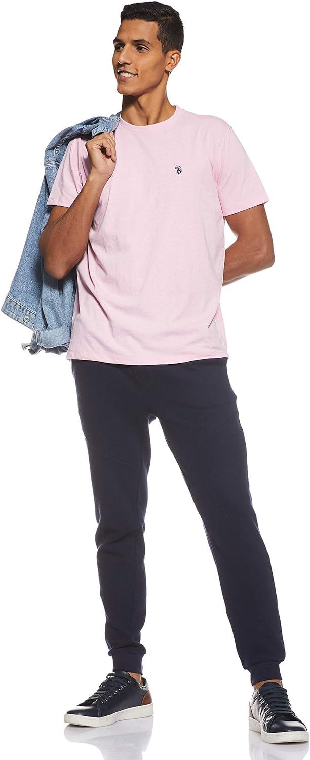 image:imageUS POLO ASSN Mens Crew Neck Small Pony TShirtPink Sunset Heather