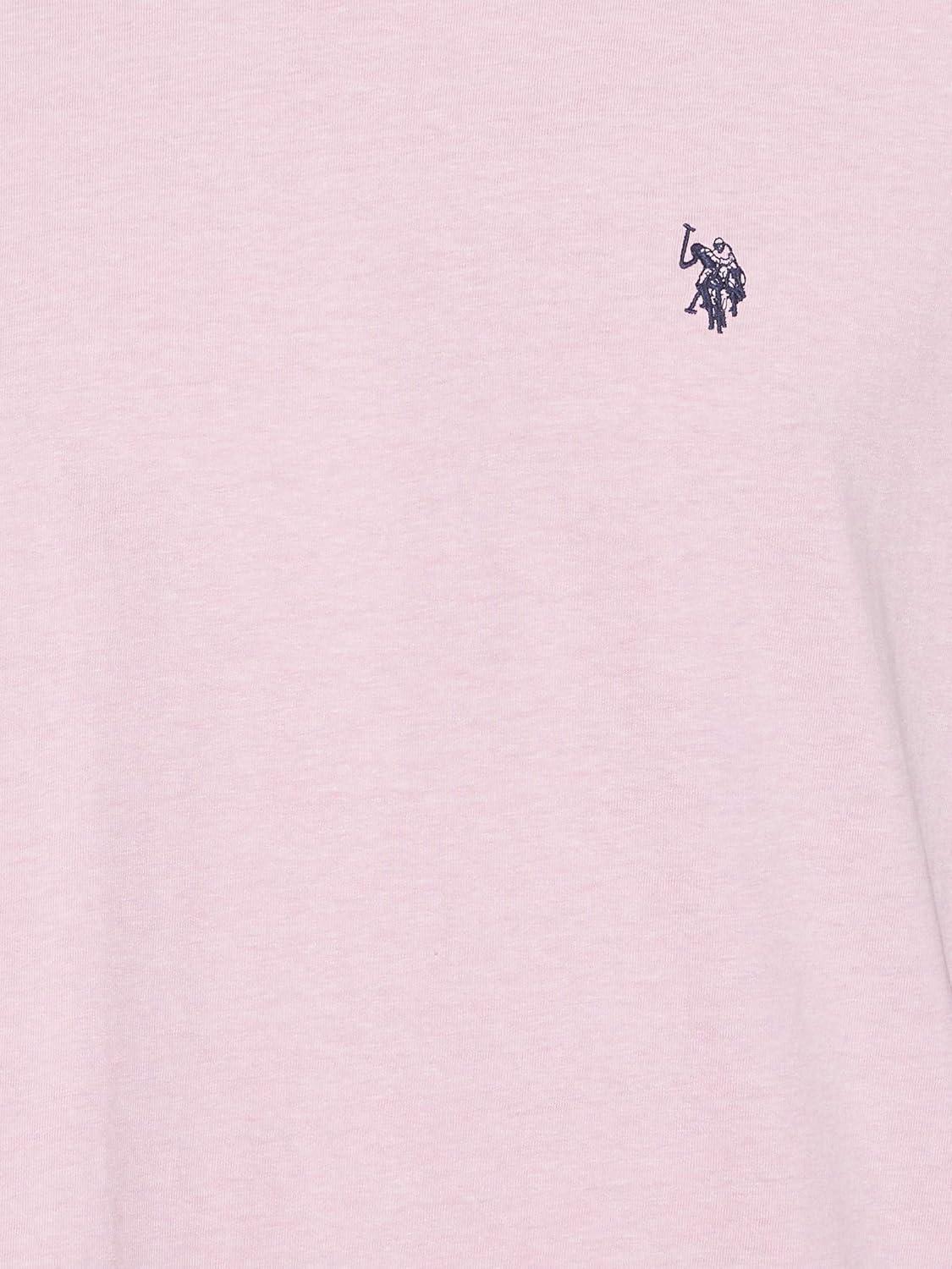 image:imageUS POLO ASSN Mens Crew Neck Small Pony TShirtPink Sunset Heather